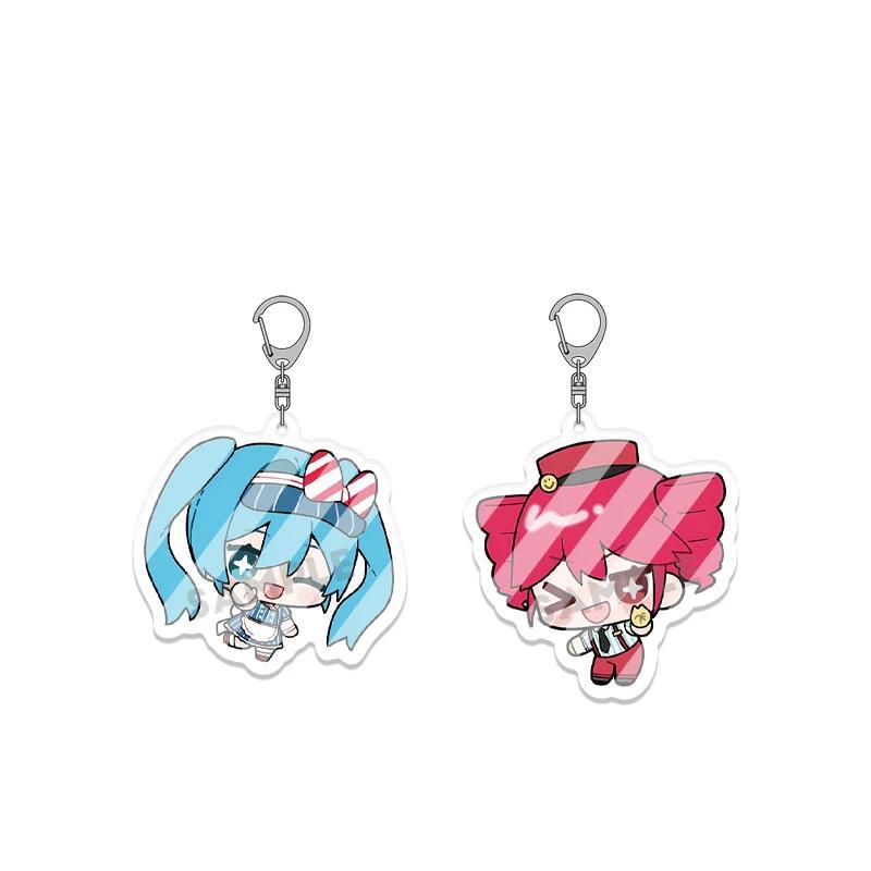 Different Sides Design Mesmerizer Teto Chibi SD Kawaii Acrylic Cute Keychain Keyring Hanging Accesso