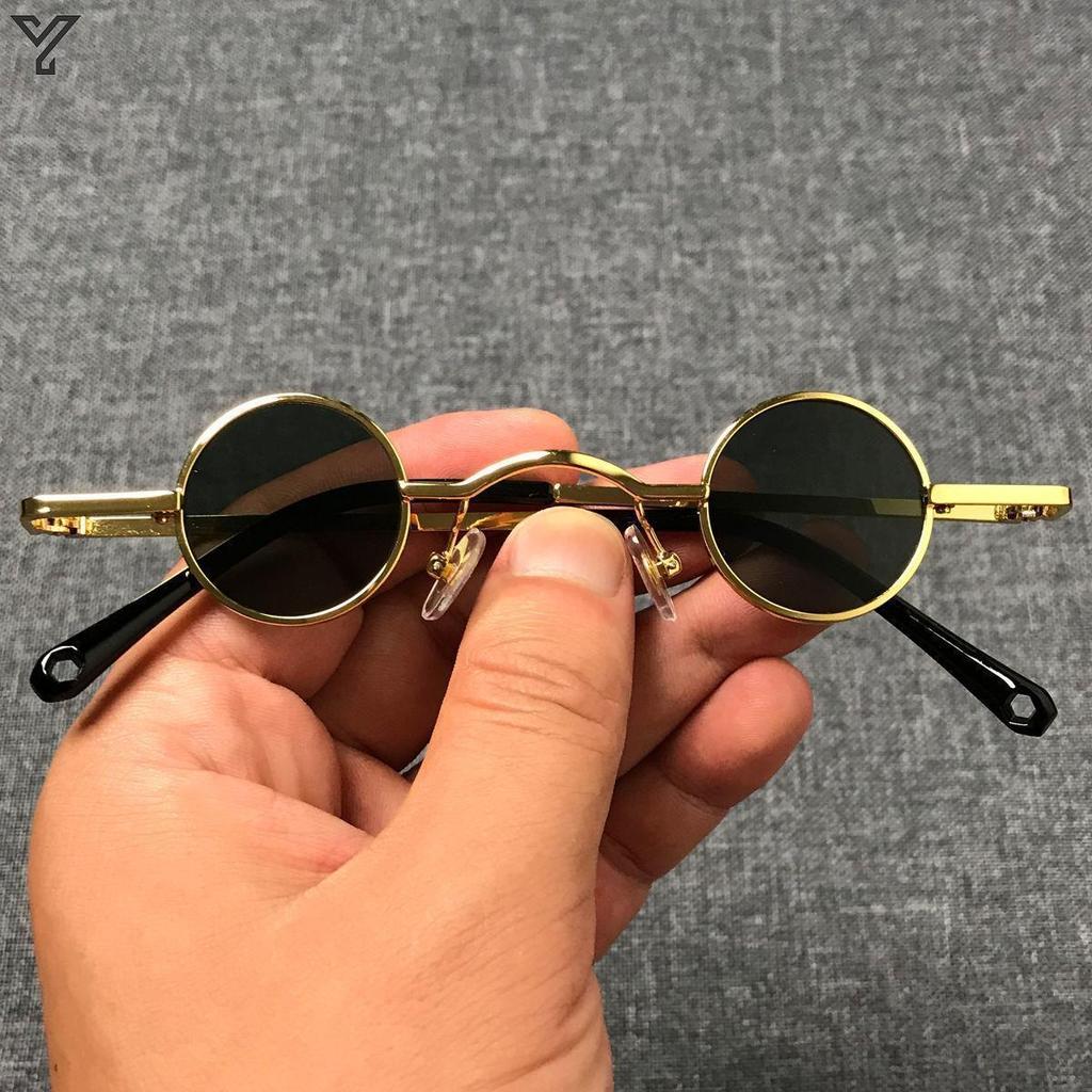 New Product~Ultra-small round retro sunglasses for men and women, mini round frame table glasses, hi