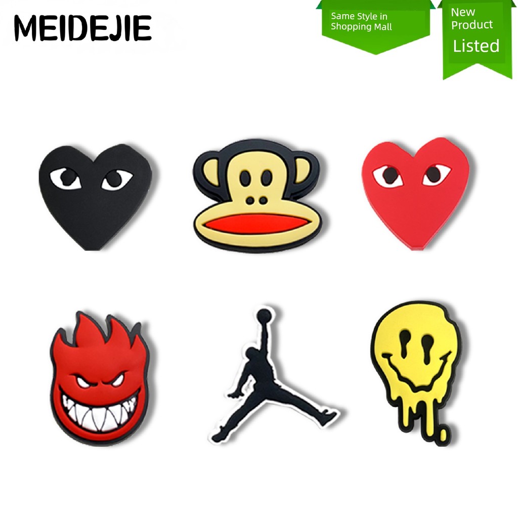 chảm dép crocs chảm charm crocs set Lỗ Giày Phụ Kiện Tự Làm Giày Hoa Có Thể Tháo Rời Hoạt Hình Khóa 
