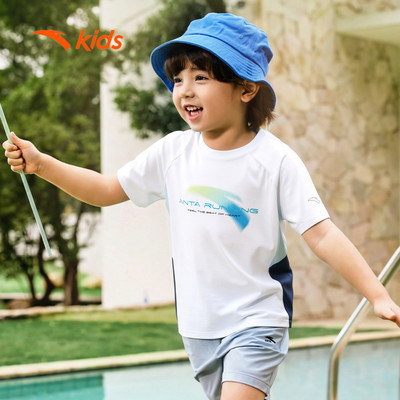 Anta Kids Áo Thun Thể Thao từ 3-16 tuổi Bé Trai Bé Gái từ 3-16 tuổi Áo Thun Trẻ em 3526B9104