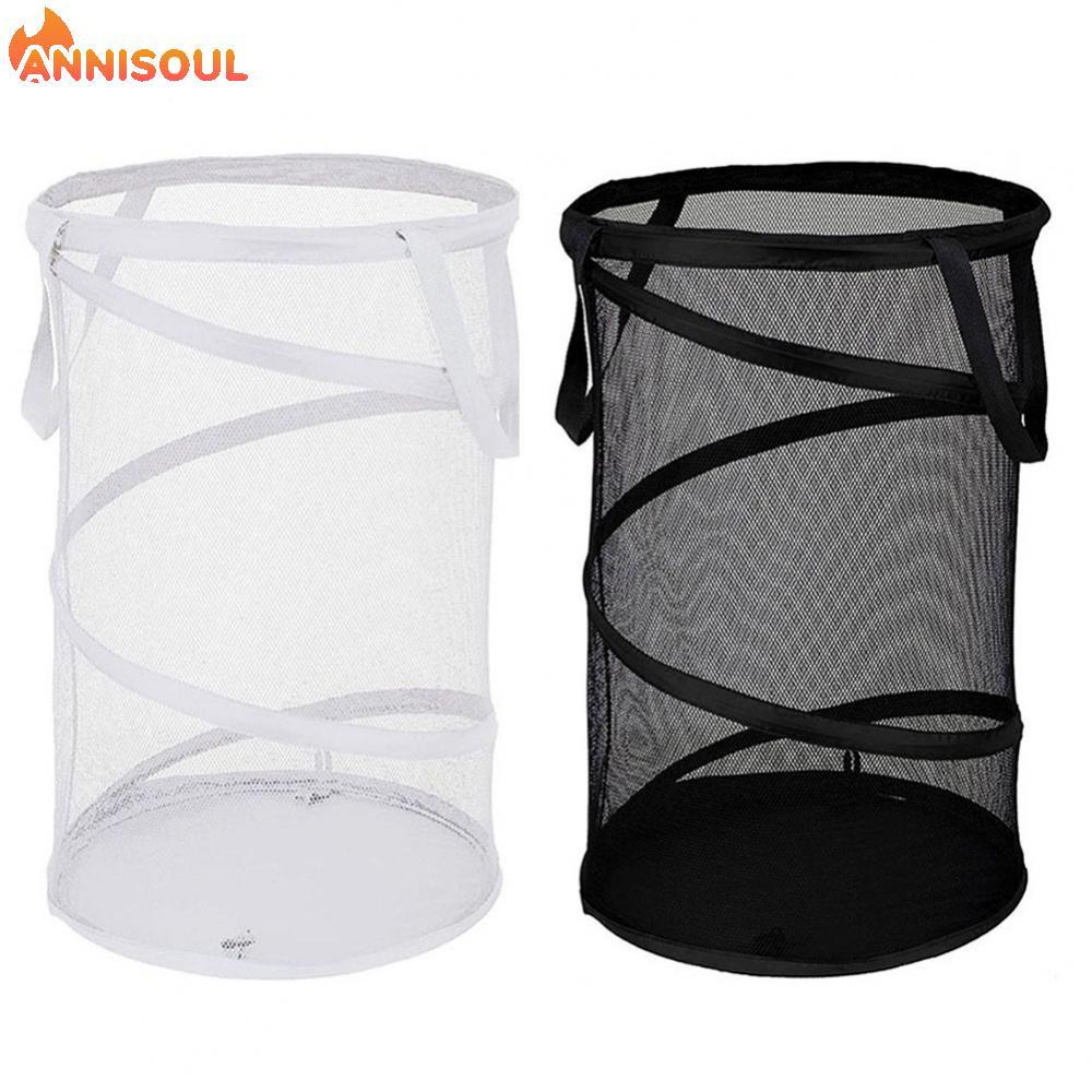 [NISO]Laundry Basket 1 Pieces Hamper Mesh Laundry Nylon+Polyester+Tight Wire