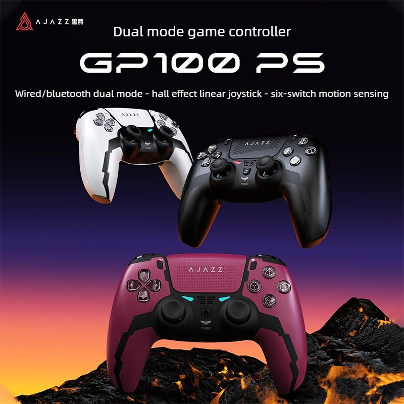 AJAZZ GP100 PS Bộ điều khiển chơi game chế độ kép không dây Phiên bản thể thao điện tử chuyên nghiệp