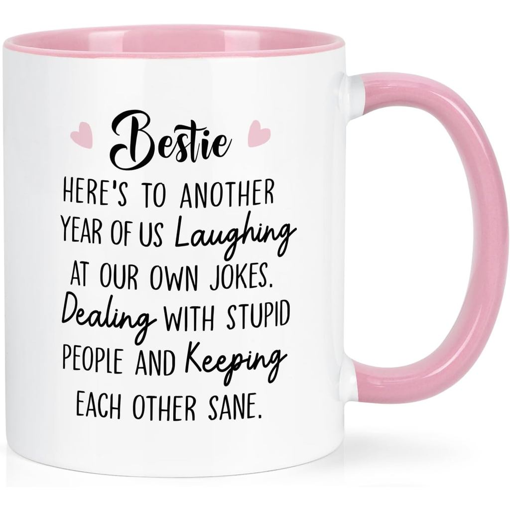Quà tặng người bạn Maustic cho nữ, Quà tặng Bestie cho nữ, Cốc cà phê Bestie, Quà tặng tình bạn cho 