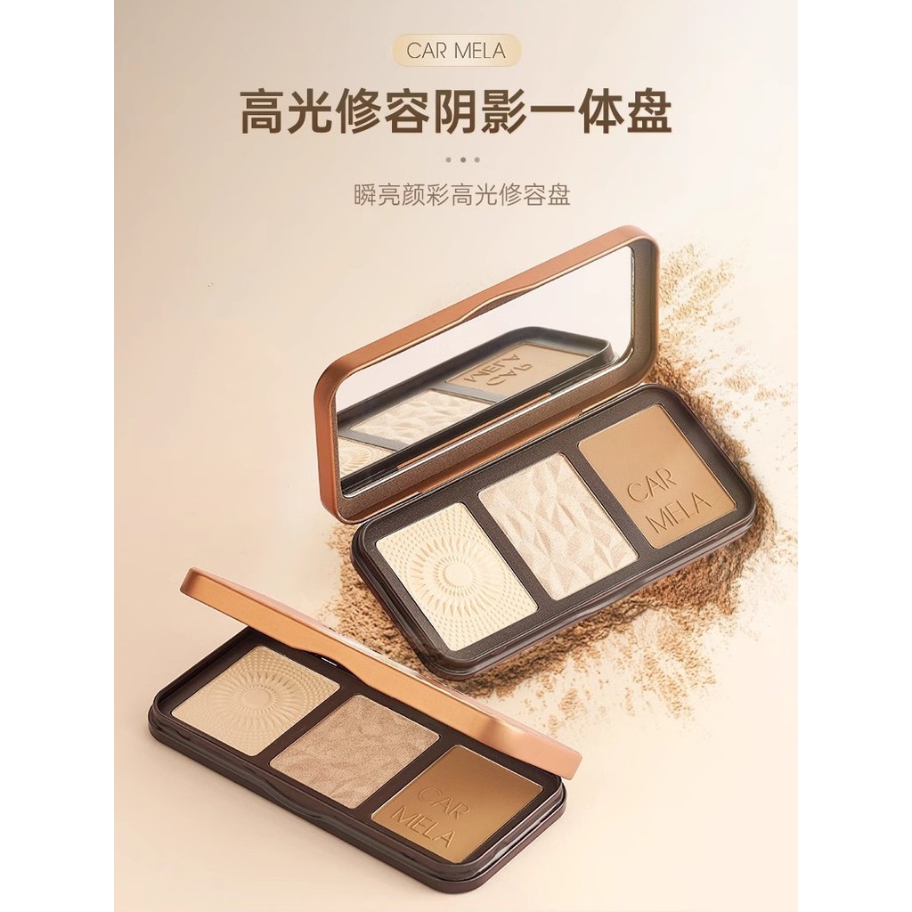 Carmela carmela carmela Highlighting Che Khuyết Điểm Tất Cả Trong Một Bảng Phấn Mắt Mũi Bóng Mờ Làm 