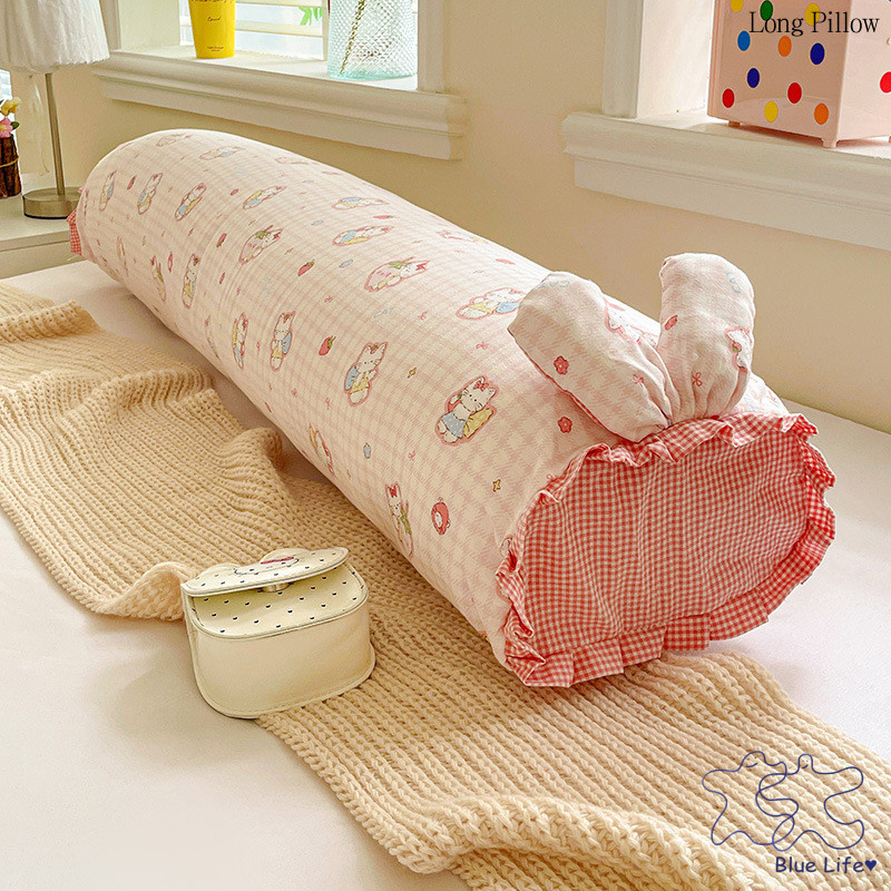 Dễ Thương Mây Cotton Mềm Mại Gối Dài Cho Phụ Nữ Mang Thai Bên Chân Ngủ Gối Cặp Đôi Gối Dài Đôi Lõi P