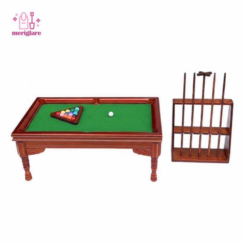 Bàn bi-a tỷ lệ 1: 12 Tay nghề Bộ bàn hồ bơi thu nhỏ dành cho người sưu tập, người sở thích, Diorama