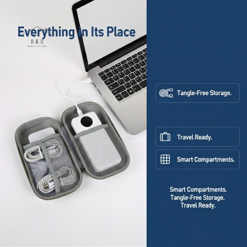 RO > Túi sắp xếp kỹ thuật số di động cho cáp điện thoại di động Sạc tai nghe Lưu trữ du lịch nhiều n