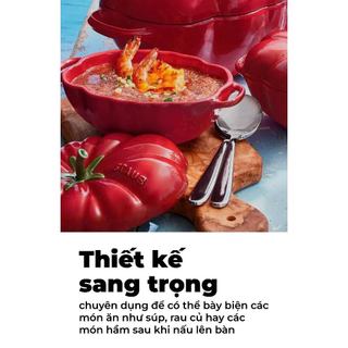 Staub - Tô gốm cà chua màu đỏ cherry - 19cm