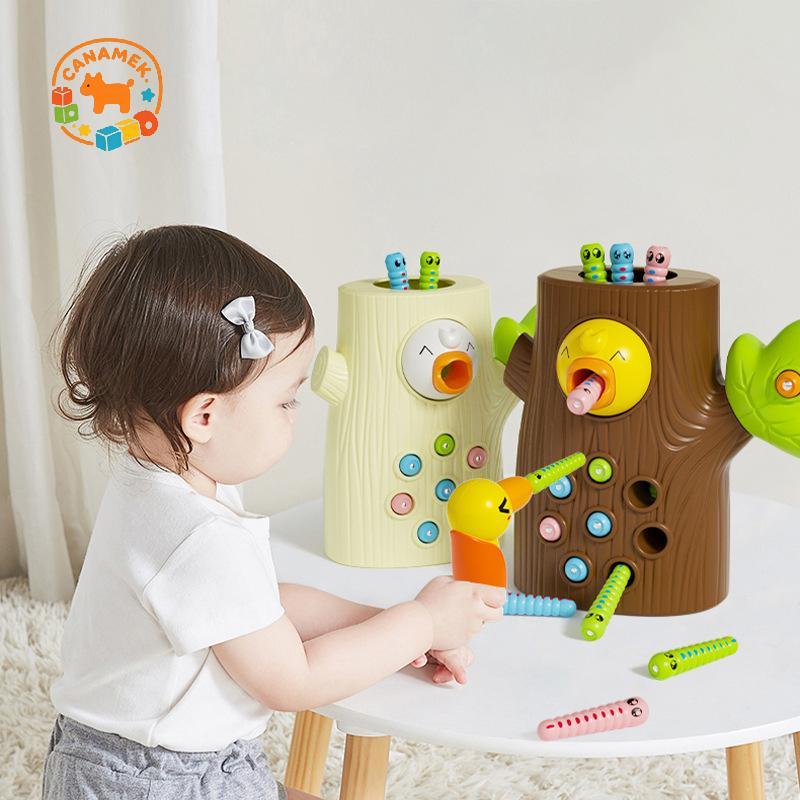 Đồ chơi CANAMEK cho lứa tuổi 2-4; Đồ chơi Montessori, Kỹ năng vận động tinh xảo Đồ chơi tập đi từ 2-