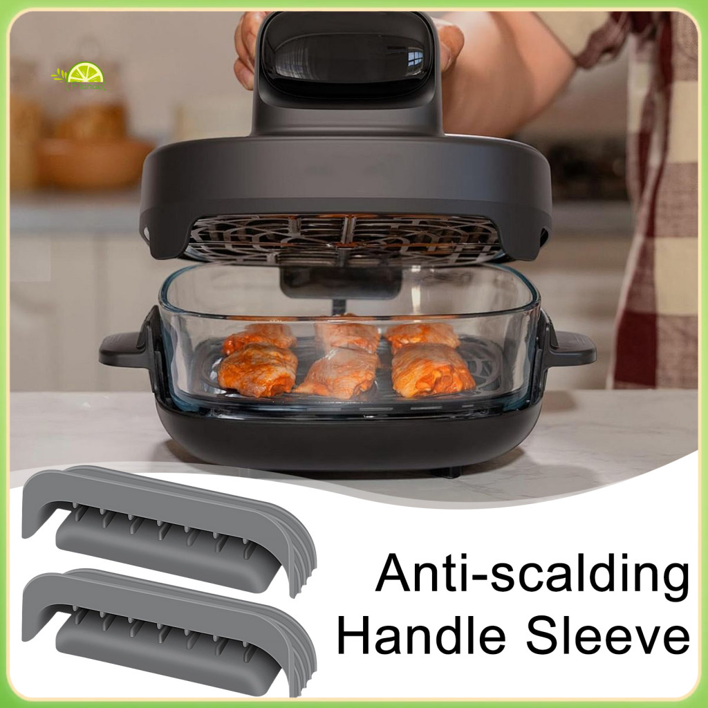 Fianao Ninja Air Fryer Handle Cover Air Fryer Handle Cover 2 chiếc Vỏ tay cầm bằng silicon cho Ninja