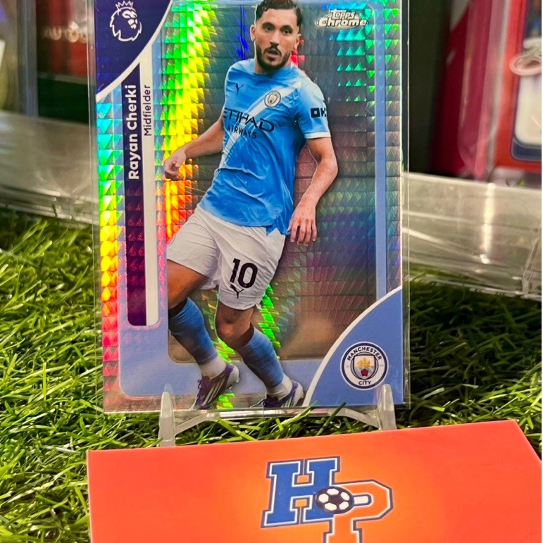 Thẻ bóng đá Rayan Cherki Pulsar Topps Chrome EPL 2025/26