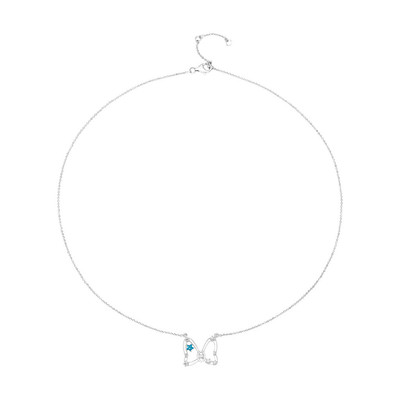 Dây cổ Bạc đính đá Disney|PNJ ZTXMW000061