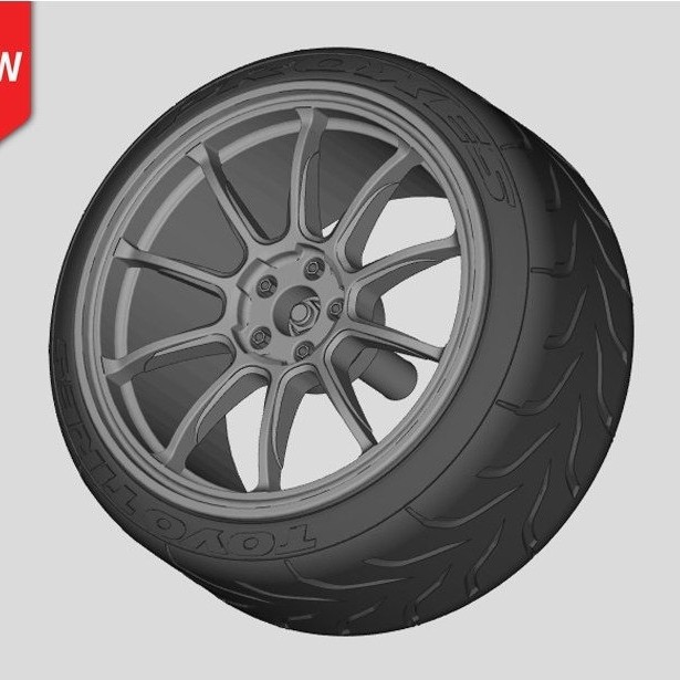 Mô Hình Dặm Chơi 1 / 24 Model RAYS ZE40 Nhựa Hub Lốp Thích Ứng Tamiya Aoshima Club