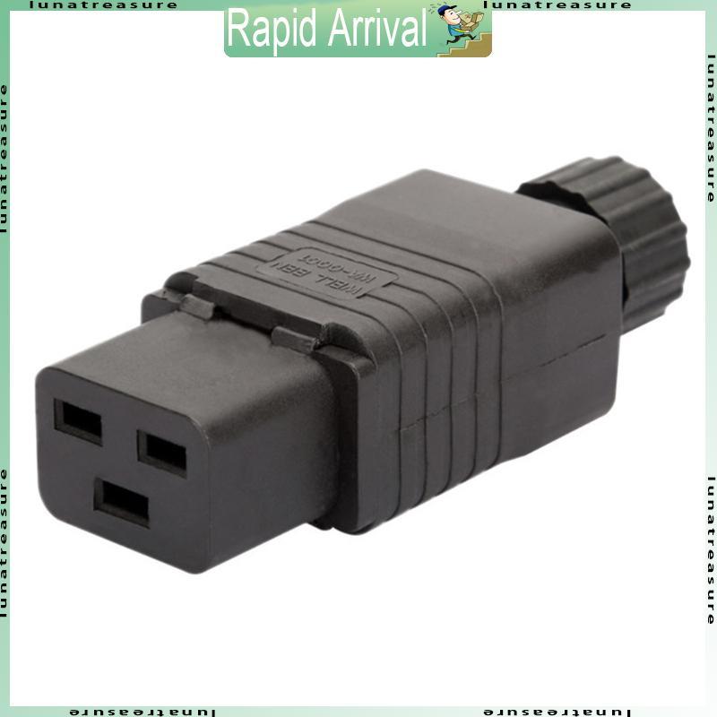 Lun IEC 320 C19 16A Đầu nối dây nguồn màu đen PDU IEC 320 C19 Ổ cắm có thể xoay lại
