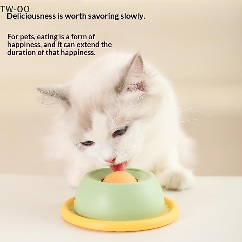 RenqingTW Pet Li Mat Sữa Chua Liing Plate Ăn Chậm Cho Chó Mèo - Bát Sna Tương Tác Thúc Đẩy Sức Khỏe 