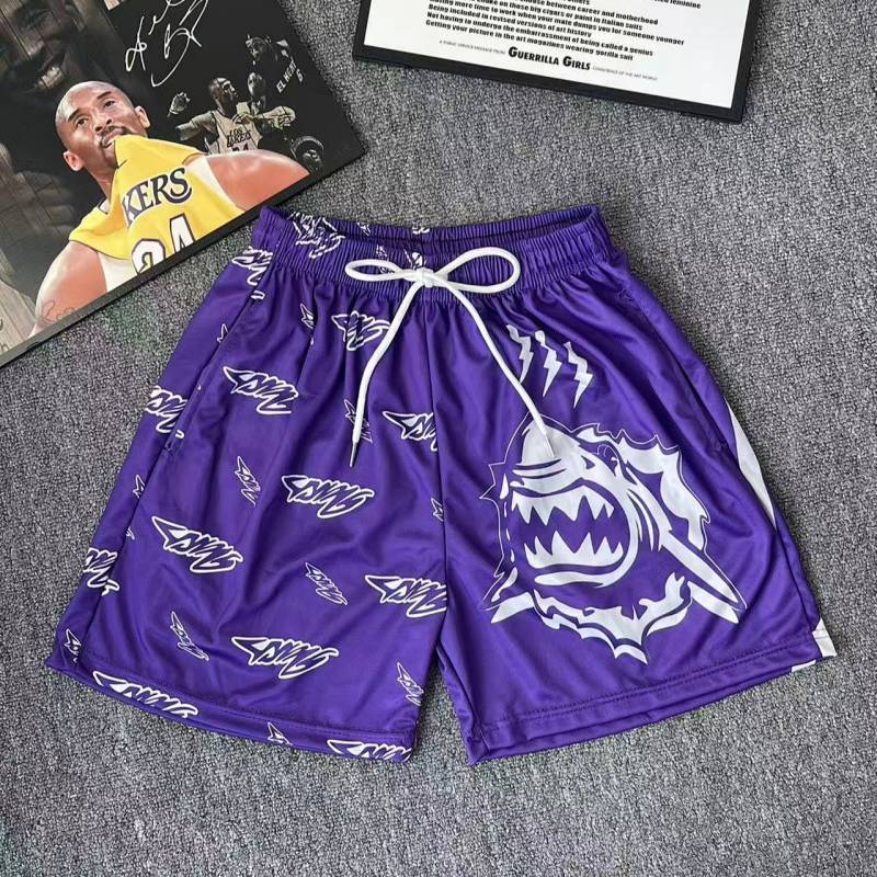 Trendy American Fashion Brand Quick-Dry Basketball Shorts Sports Pants Fitness Training Basketball P