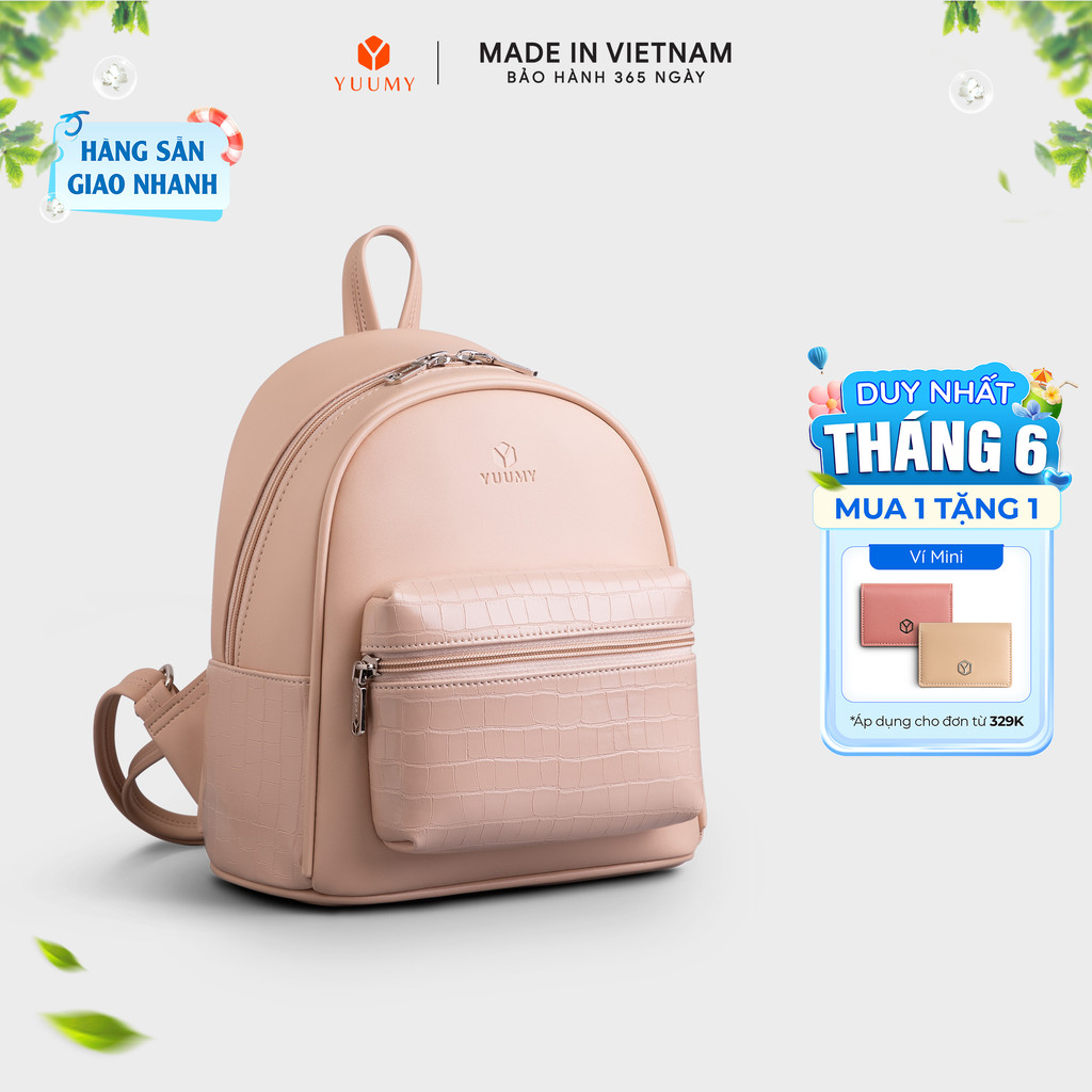 Balo Yuumy (Thời trang nữ tiện lợi cỡ trung - Balo da Seasand YBA87) Bagsmart