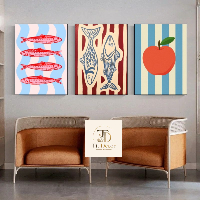 Tranh Canvas Treo Tường Phong Cách Retro Vinyl Record Decor Nghệ Thuật Bắc Âu86876