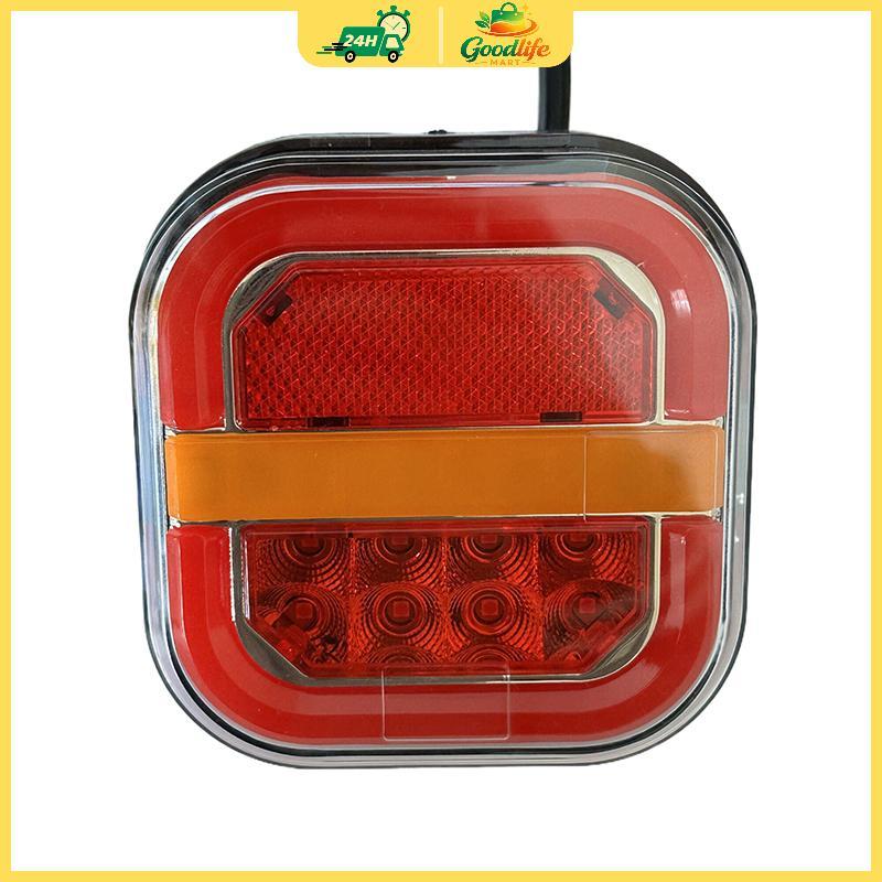 2pcs 4inch LED Đèn đuôi 12V 24V phía sau phanh tín hiệu lần lượt cho Trailer xe buýt Pickup
