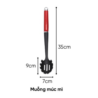 KitchenAid - Muỗng múc mì màu đỏ/đen