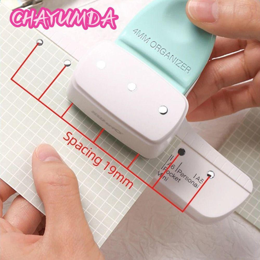 CHUYUMDA Lỗ Punch, Hướng Dẫn Sử Dụng 3 Lỗ Giấy Puncher Dụng Cụ, Chất Lượng Cao Tiện Lợi Nhẹ A5 A6 A7