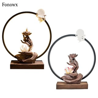 [Dolity2] Fonowx Đèn LED thác nước chảy ngược bằng gốm cho gia đình