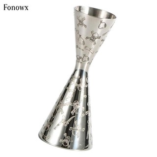 Fonowx Cốc đo công cụ pha chế Jigger bằng thép không gỉ