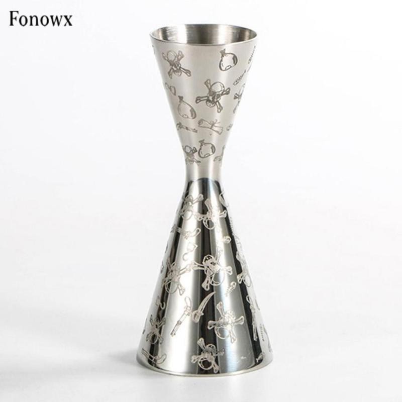 Fonowx Cốc đo công cụ pha chế Jigger bằng thép không gỉ