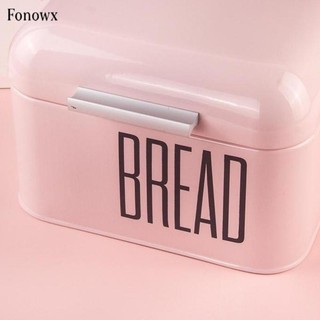 Countertop Metal Bread Box Kitchen Bread Bin Storage Container with Lid