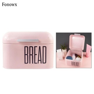 Countertop Metal Bread Box Kitchen Bread Bin Storage Container with Lid