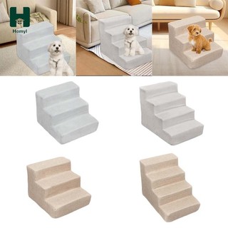 Homyl Dog Ramp Cầu Thang Chống Trơn Trượt Chắc Chắn Máy Có Thể Giặt Được Bao Ổn Định Tiện Lợi Cho Chó Già, Mèo Bọt Biển Mật Độ Cao Đa Năng