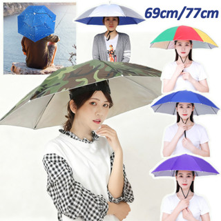 Mũ Ô Dù Đội Đầu Gấp Gọn Che Nắng Che Mưa,Ô Gấp Gọn Giải phóng đôi tay