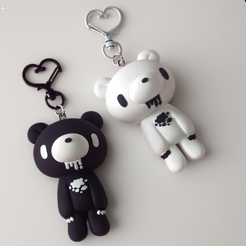 Bạo Lực BEAR GLOOMY BEAR Văn Hóa Trung Cổ Cổ Điển Đen Trắng BEAR Mặt Dây Chuyền Phong Cách Mùa Hè Re