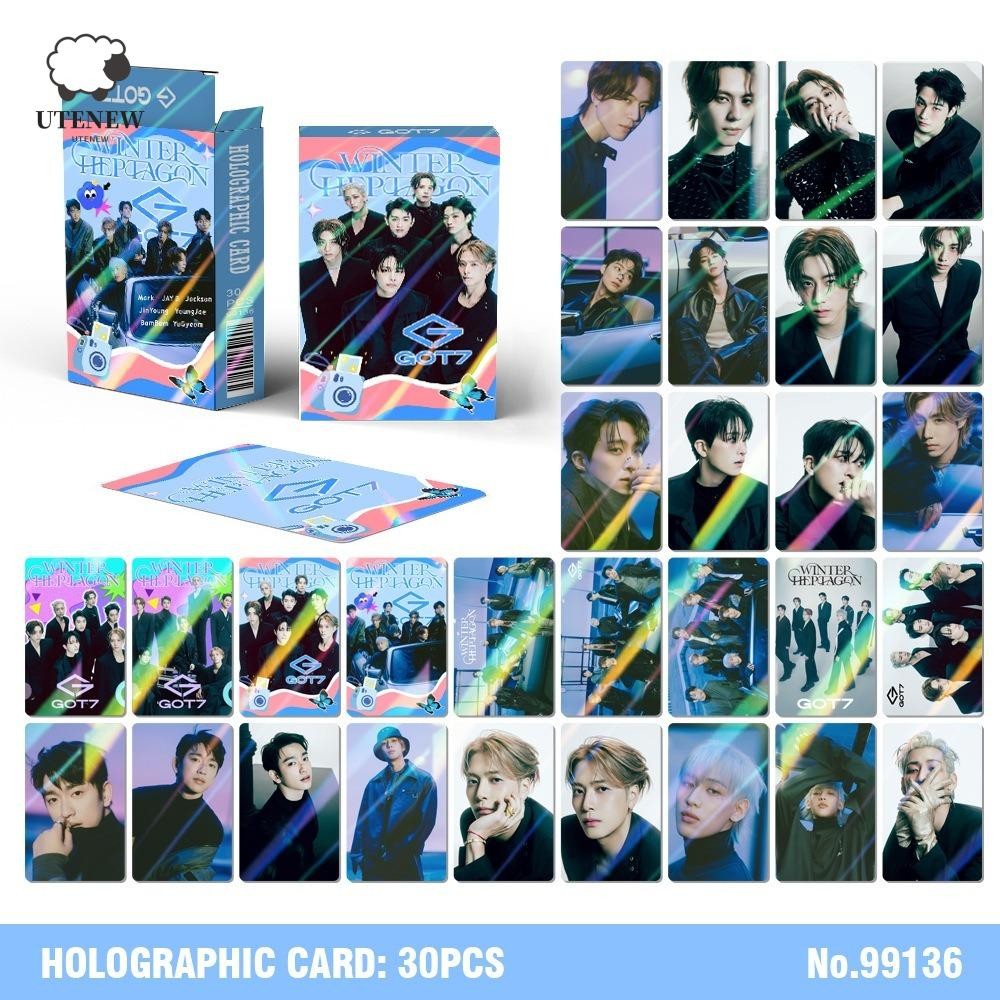 Thẻ Lomo UTENEW GOT7, Thẻ ba chiều JinYoung BamBam GOT7 NESTFEST, Nhãn dán thẻ nhỏ Jackson GOT7 Phot