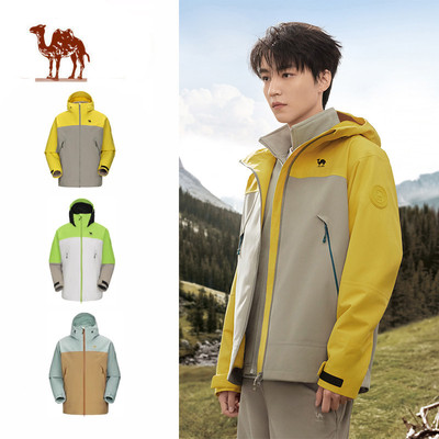 Áo khoác CAMEL CROWN  chống thấm nước, phù hợp leo núi, thiết kế unisex