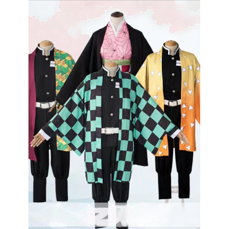 Trang Phục Halloween Demon Slayer Blade Cổng Nhà Bếp Tanjiro Midori Vợ Tôi Zenitsu Tomioka Giyuu cos