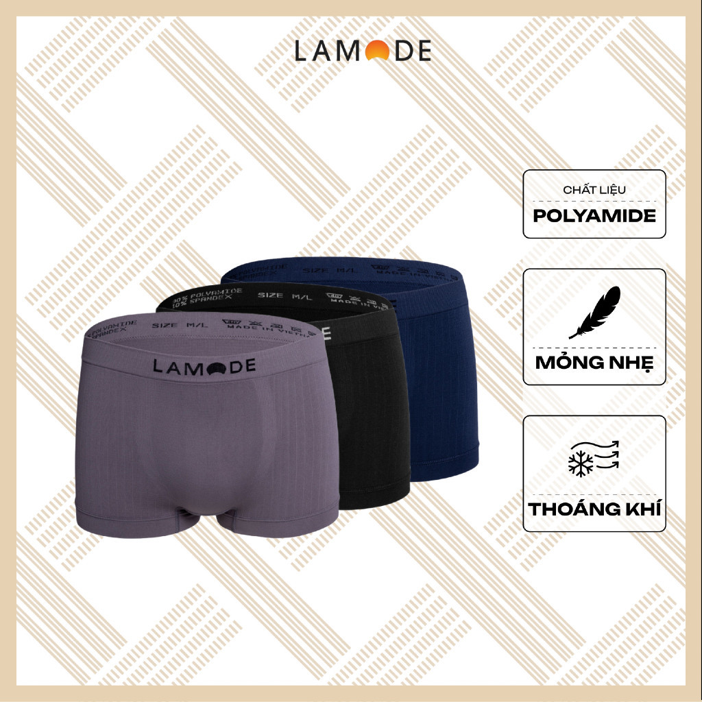 Quần Lót Boxer Nam Lamode Seamless Technical LBX009