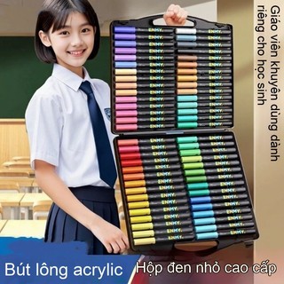 Bút đánh dấu acrylic hộp đen bút màu nước có thể giặt không độc hại cho học sinh trẻ em