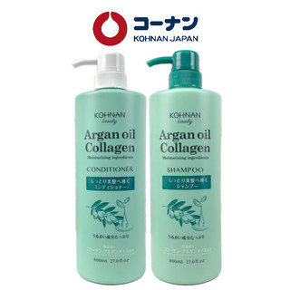 Combo dầu gội xả KOHNAN chiết xuất dầu Argan và collagen, làm sạch tóc và da dầu, giúp tóc mềm mượt 800ml