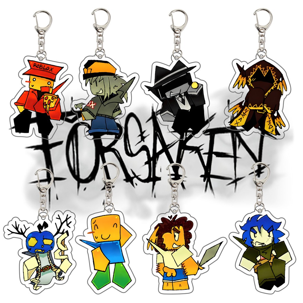 HOT Game Guest 1337 Forsaken 6CM Acrylic Keychains - Noob/Shedletsky/John Doe/c00lkidd/El