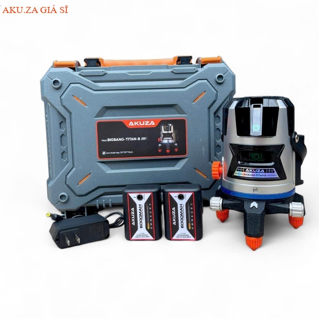 Máy cân bằng laser cao cấp AKUZA Bigbang  TITAN B , 5 tia xanh, pin 6000mAh AKUZA Giá Sĩ