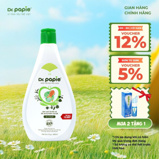 [MỚI_500ML] Nước Tắm Thảo Dược Dr Papie Giúp Giảm Mẩn Ngứa Và Rôm Sảy, Hỗ Trợ Làm Sạch, Mát Da Bé - Chai 500ml