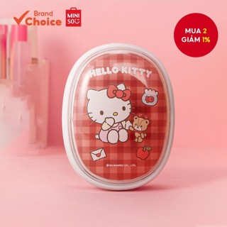  MINISO Bàn chải tóc gọn nhẹ Hello Kitty Sanrio - 6cm × 8cm dễ dàng gỡ rối. 