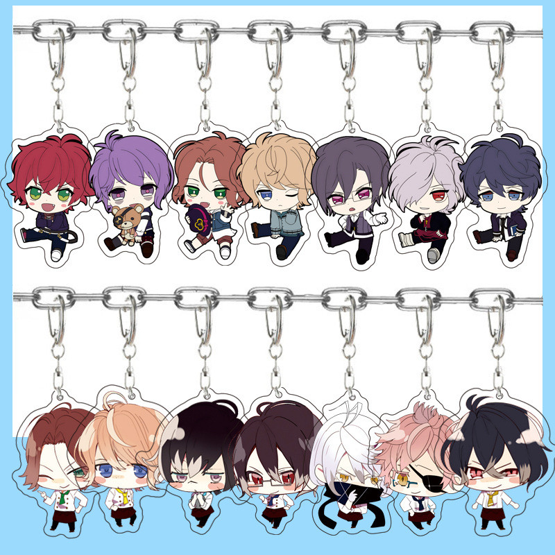 6CM Diabolik Lovers Anime Acrylic Key chain Komori Yui Ririe Sakamaki Ayato Mukami Cosplay Acrylic K