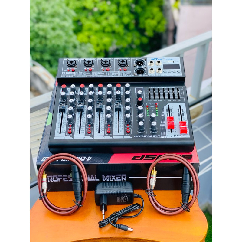 Mixer Hát Livetream MTMax F79 PRO-Bluetooth 5.0, USB, AUX, hiệu ứng DSP, Canon, kết nối đa dạng