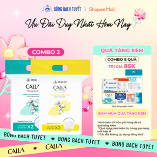 Combo 2 túi Bông tẩy trang làm sạch da Bông Bạch Tuyết Calla Sạch Sâu và Mềm Mịn (500gr/túi)