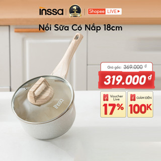 INSSA Nồi Sữa Chống Dính 18CM Nồi Đa Năng Nồi chống dính cao cấp GUOJ013 -BH 1 Năm