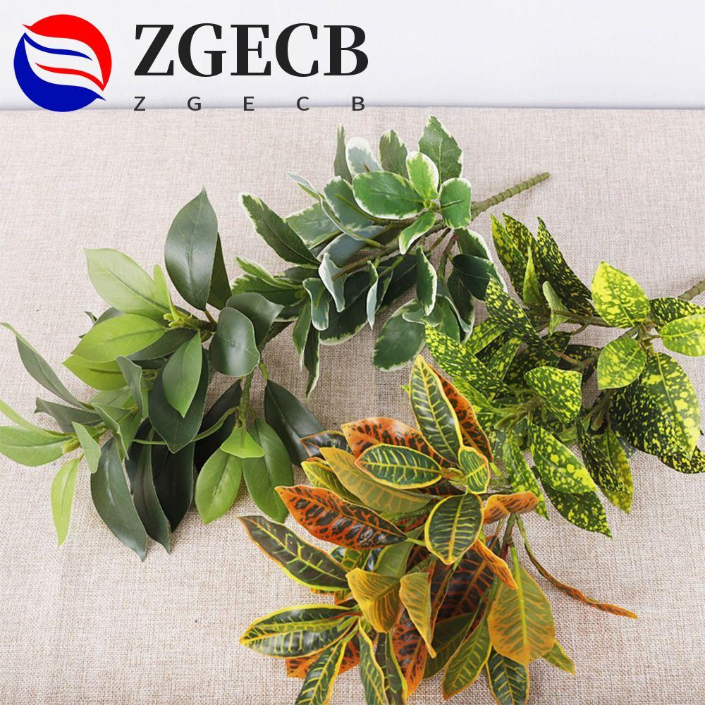 Cây Banyan Nhiệt Đới ZGECB, Cây Ficus Nhân Tạo Lớn 35 Lá, Cây Xanh Nhựa Giả Như Thật Cây Ficus Ngoài