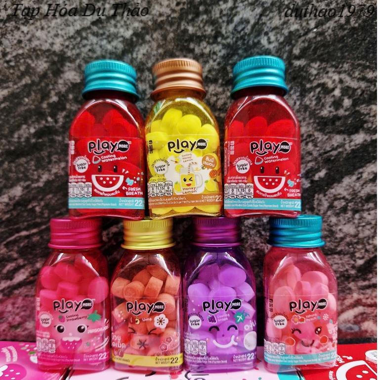 Kẹo Ngậm Không Đường Play More Hũ 22G