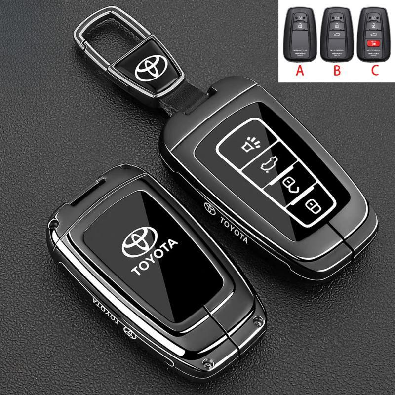 Hợp Kim Kẽm Xe Từ Xa Chìa Khóa Bao Da Cho Xe Toyota Camry Corolla Cross Avalon Altis Chr Corolla Cro